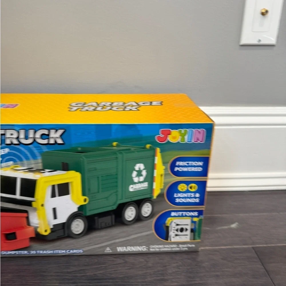 NWT Joyin Friction Powered Garbage Truck Toy 35 Pieces Boys Girls Toddler Kid